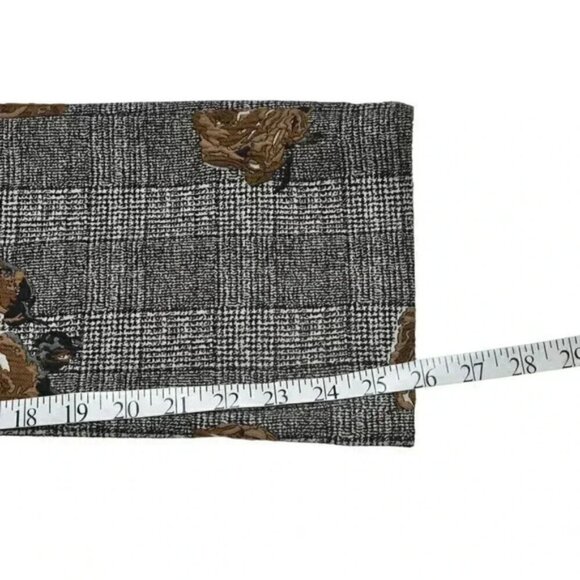 Mos Mosh Ivana Shannon Checkered Pant Crop Trouser Brown Orange 70's Size 38 - Picture 16 of 16